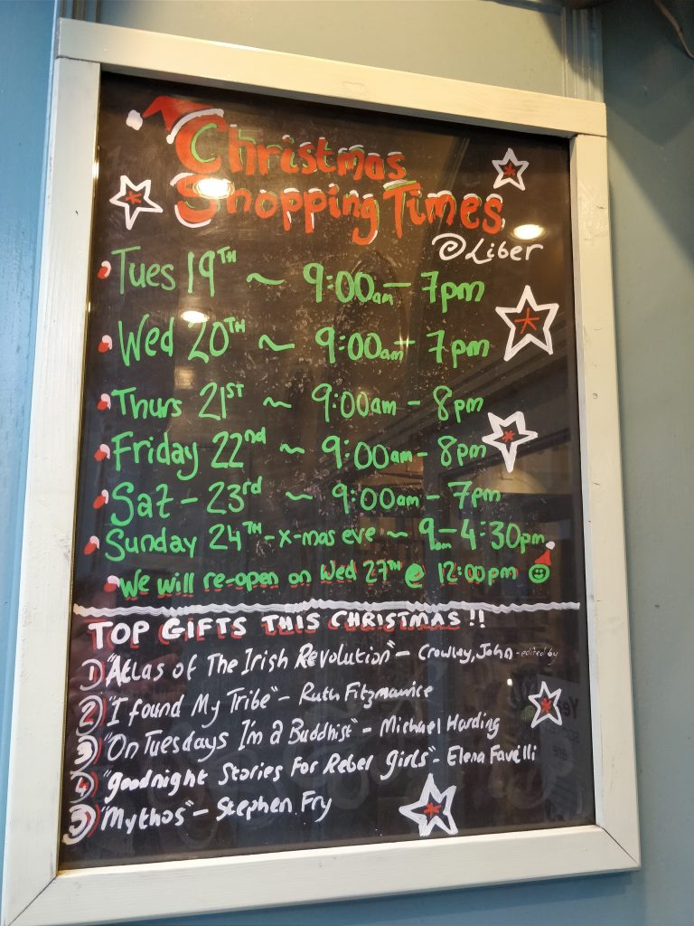 Liber Christmas opening hours