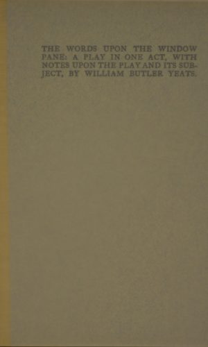 Words upon a window pane