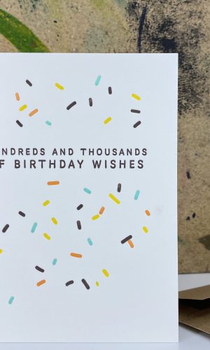 Hundreds and thousands - Letterpress