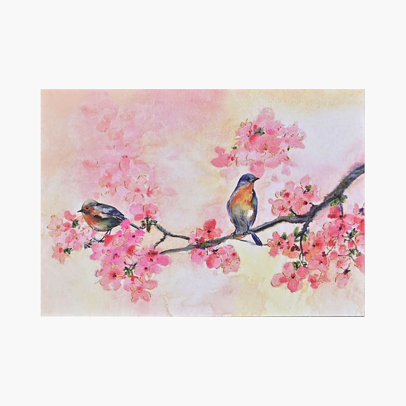 Cherry Blossoms in Spring Note Cards